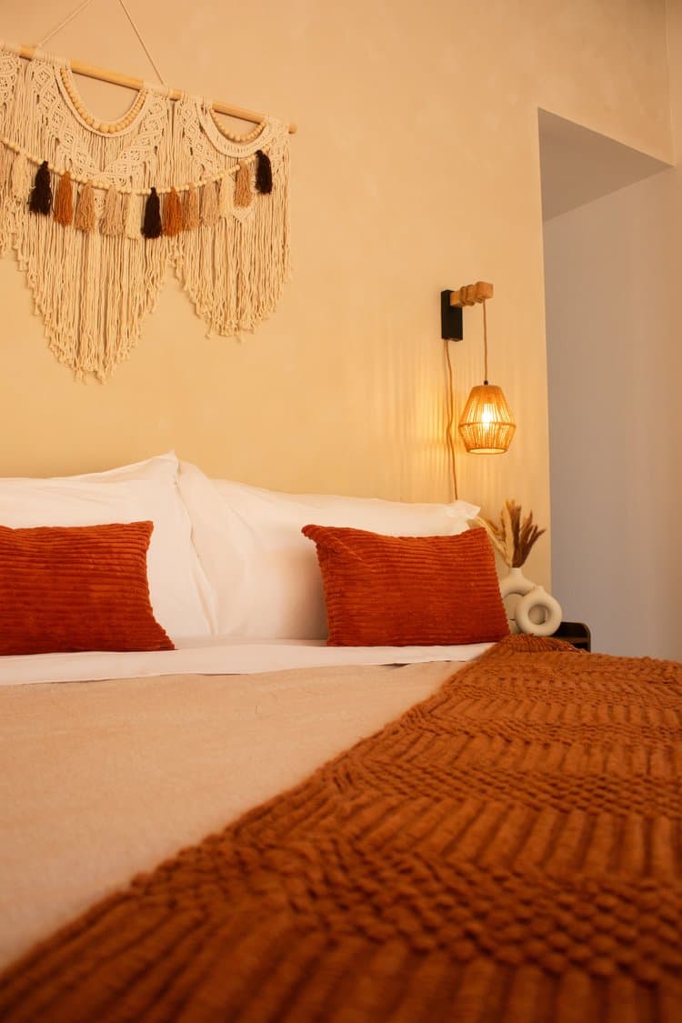 Room with bed